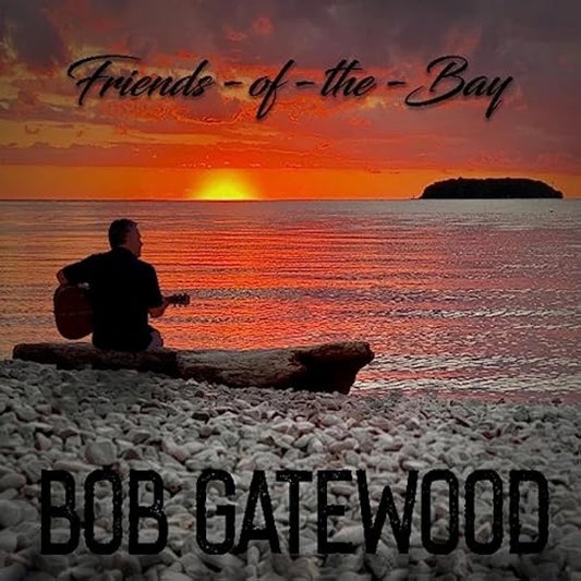 Bob Gatewood playing, "Friends-of-the-Bay" at sunset on Lake Erie at Put-in-Bay.